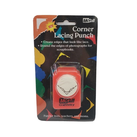 Corner Lacing Paper Punch McGill CRAFTIVITY!! NEW !! - Picture 2 of 5